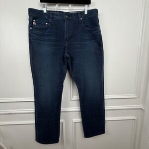 AG Adriano Goldschmied The Everett Slim Straight Leg Jeans Dark Wash Mens Indigo